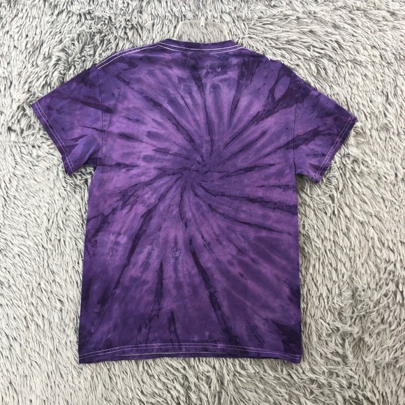 Journey Tshirt 79 Tour Purple Tye Dye 80s Music Womens Small Short Sleeve Shirt - Picture 6 of 6